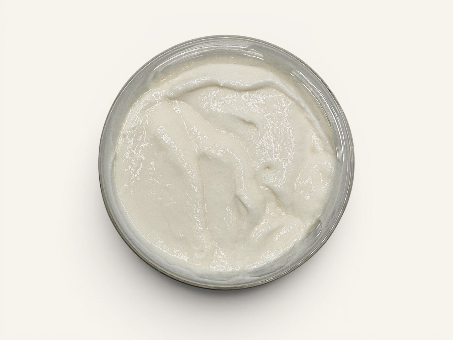 Velvet Bath Bar Amethyst Aura Velvet Luxe Body Butter, a creamy white body butter in a clear jar, perfect for relaxation.