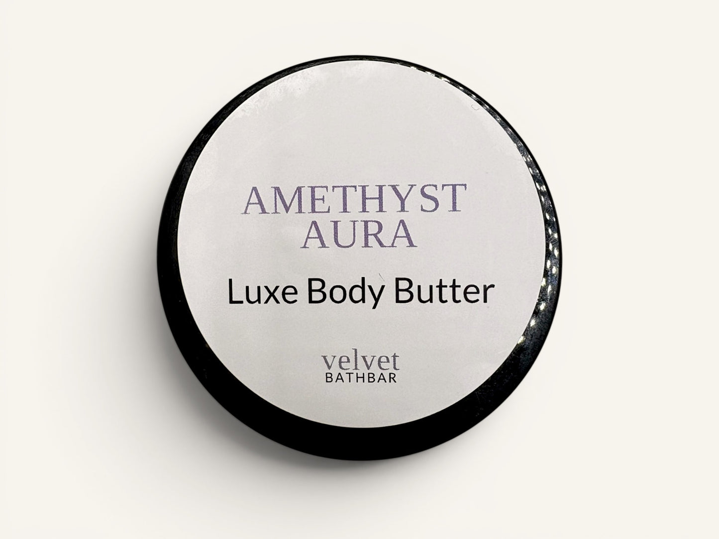 Velvet Bath Bar Amethyst Aura Luxe Body Butter for stress relief and evening routines.